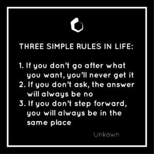Quote // 3 simple rules in life